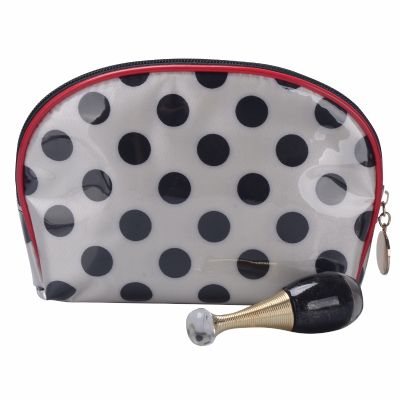 Personalised Polka Dots Cosmetic Bag